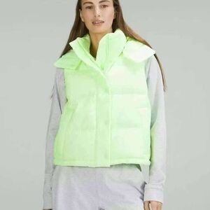 Lululemon Athletica Bright Green Puffer Vest